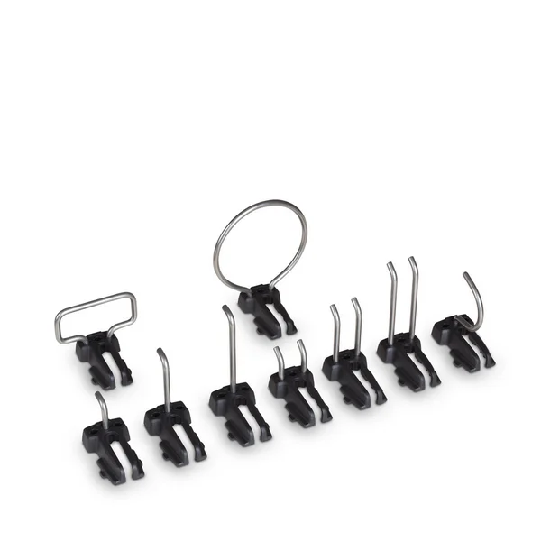 Hook set for tools 9 piece aluminium side panel