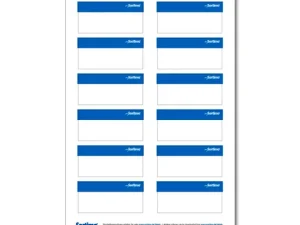 Adhesive labels, blue, for BOXXes/cases/clips 12 in number (1 sheet)